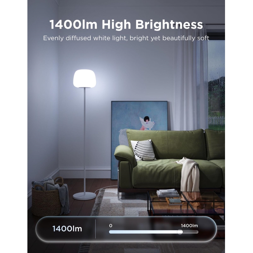 Govee - LED RGBICWW Димируема подова лампа LANTERN MATTER LED/24W/230V Wi-Fi 160 cm
