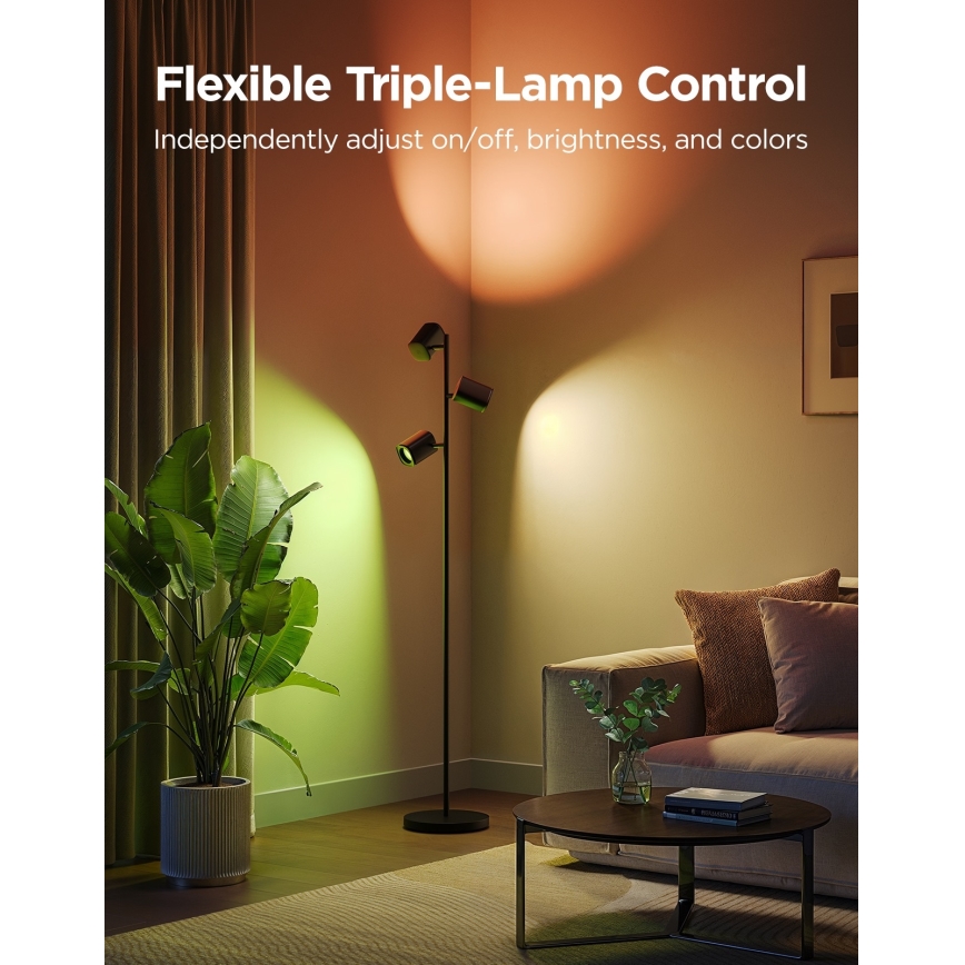 Govee - LED RGBICWW димируема подова лампа TREE MATTER LED/48W/230V Wi-Fi