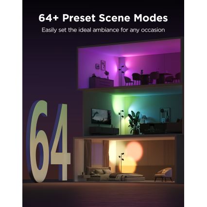 Govee - LED RGBICWW димируема подова лампа TREE MATTER LED/48W/230V Wi-Fi