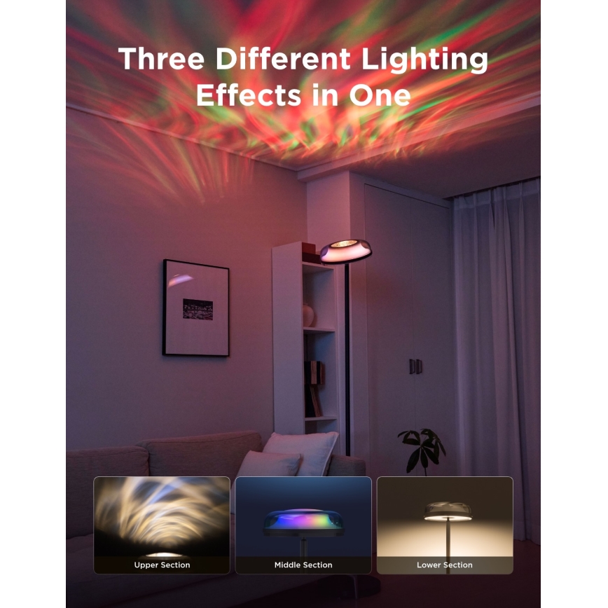 Govee - LED RGBICWW димируема подова лампа UPLIGHTER MATTER LED/24W/230V Wi-Fi