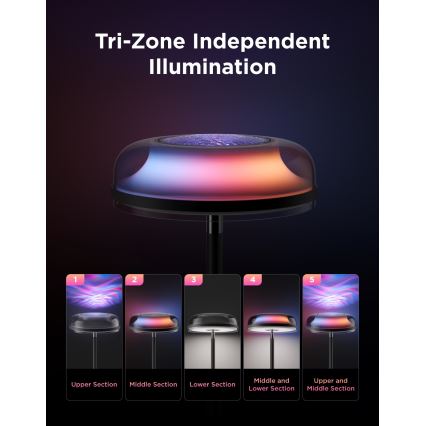 Govee - LED RGBICWW димируема подова лампа UPLIGHTER MATTER LED/24W/230V Wi-Fi