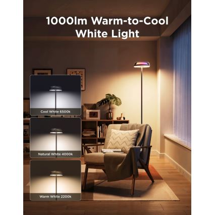 Govee - LED RGBICWW димируема подова лампа UPLIGHTER MATTER LED/24W/230V Wi-Fi