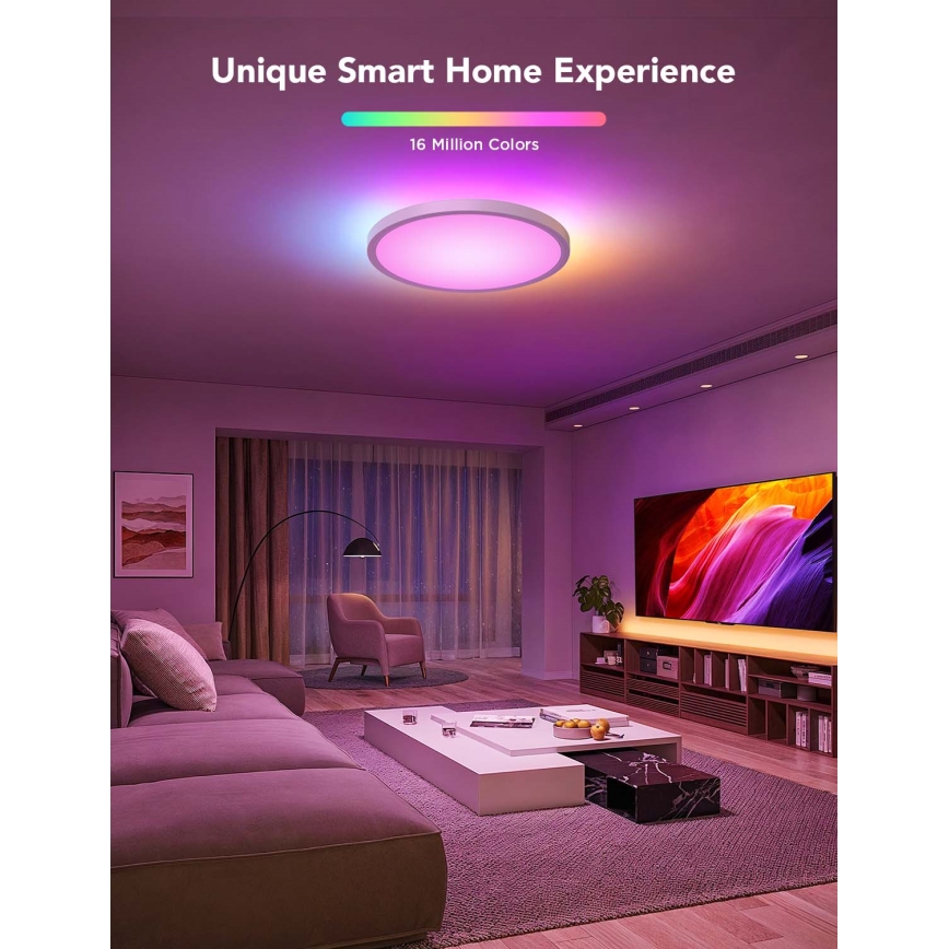 Govee - LED RGBICWW Плафон с възможност за димиране LED/29W/230V Ø 30 см Matter Wi-Fi