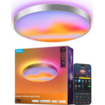 Govee - LED RGBICWW Димируемо таванно осветително тяло LED/55W/230V Ø 53 см Matter Wi-Fi