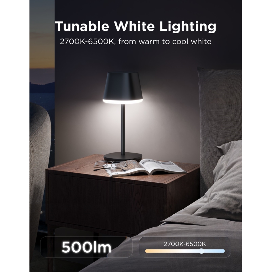Govee - LED RGBICWW Димируема настолна лампа CLASSIC MATTER LED/10W/5V 4800mAh Wi-Fi