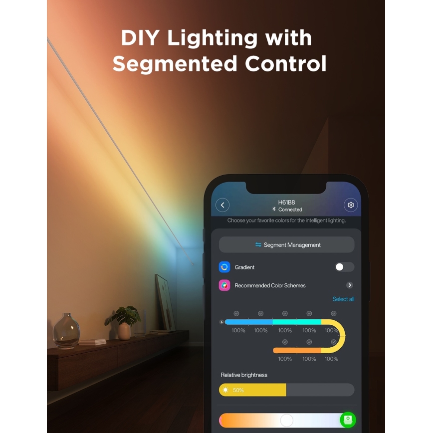 Govee - LED RGBICWW Подвесна LED лента LED/36W/24V 4m Skyline Matter Wi-Fi
