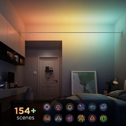 Govee - LED RGBICWW Подвесна LED лента LED/36W/24V 4m Skyline Matter Wi-Fi