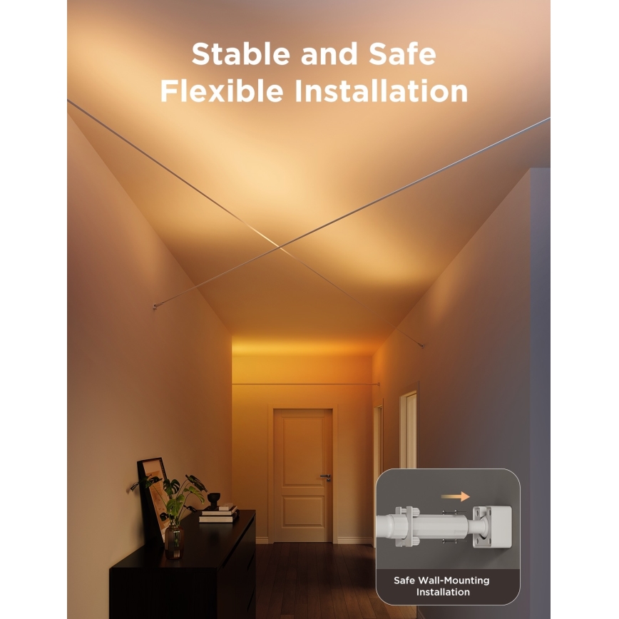 Govee - LED RGBICWW Подвесна LED лента LED/36W/24V 4m Skyline Matter Wi-Fi