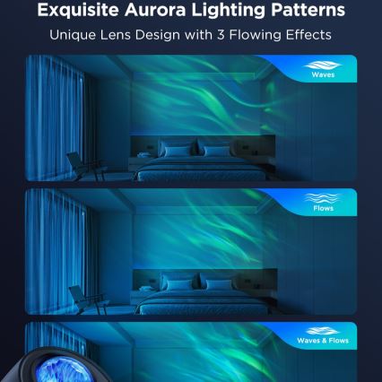 Govee - LED RGBW Galaxy Осветление Projector Pro Wi-Fi Matter