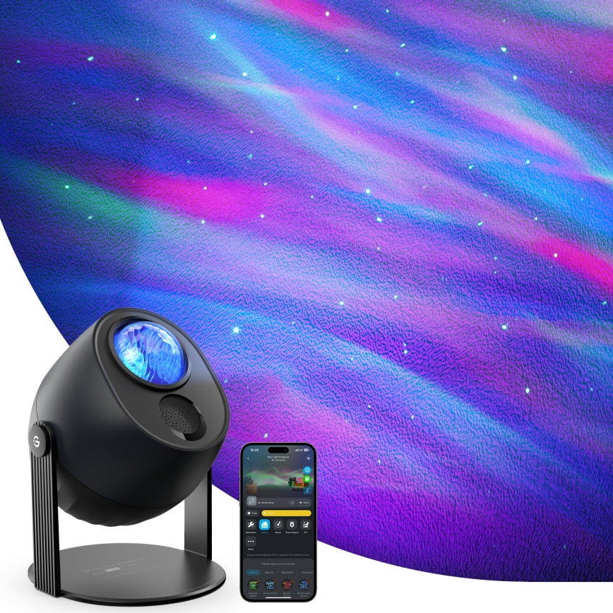 Govee - LED RGBW Galaxy Осветление Projector Pro Wi-Fi Matter