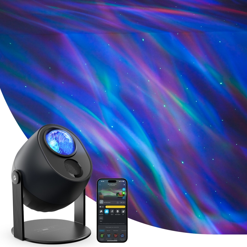Govee - LED RGBW Galaxy Осветление Projector Pro Wi-Fi Matter