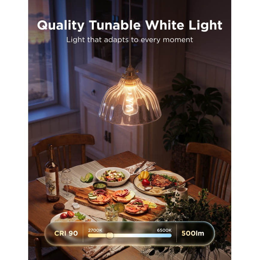 Govee - димируема LED RGBWW крушка Smart MATTER ST64 E27/5W/230V 2700-6500K Wi-Fi