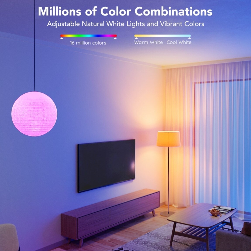 Govee - LED RGBWW Димируема крушка Smart E27/12W/230V 2700-6500K Wi-Fi