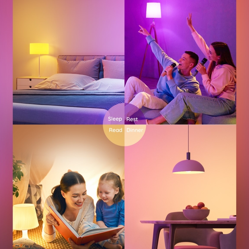 Govee - LED RGBWW Димируема крушка Smart E27/12W/230V 2700-6500K Wi-Fi