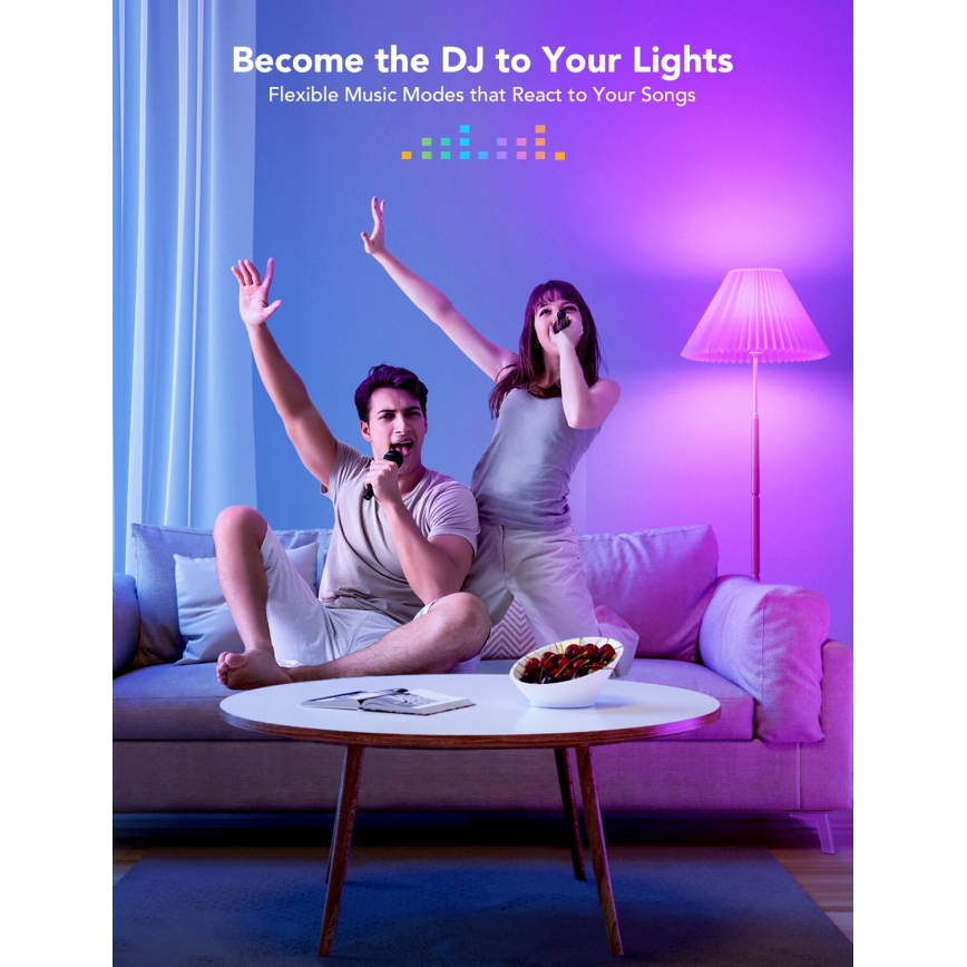 Govee - LED RGBWW Димируема крушка Smart E27/12W/230V 2700-6500K Wi-Fi