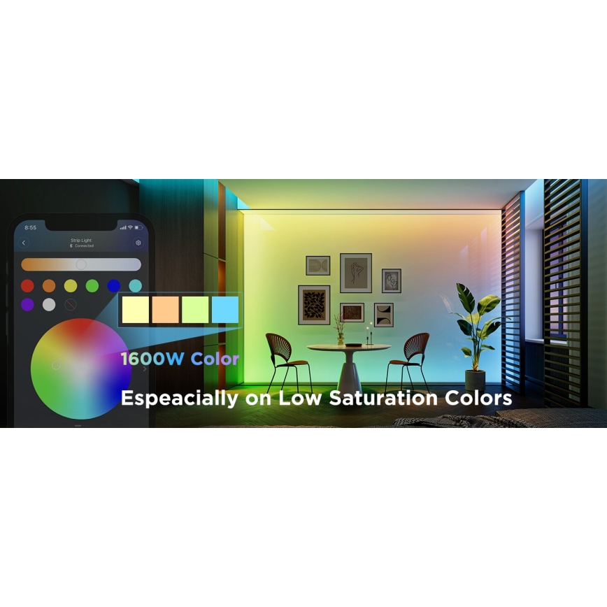 Govee - LED RGBWWIC Димируема лента Strip Light 2 Pro 5 м Wi-Fi Matter