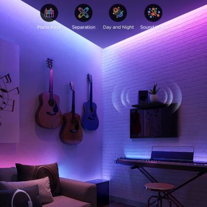 Govee - LED RGBWWIC Димируема удължаваща лента Strip Light 2 Pro 1 м Wi-Fi Matter