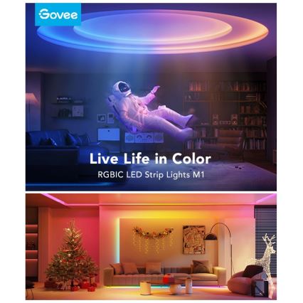 Govee - M1 PRO PREMIUM Smart RGBICW+ LED лента 2m Wi-Fi Matter