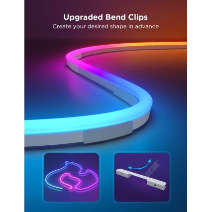 Govee - Neon 2 MATTER гъвкава LED лента 3m RGBIC Wi-Fi