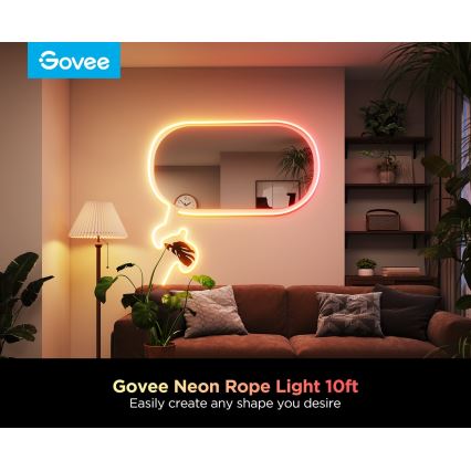 Govee - Neon 2 MATTER гъвкава LED лента 3m RGBIC Wi-Fi