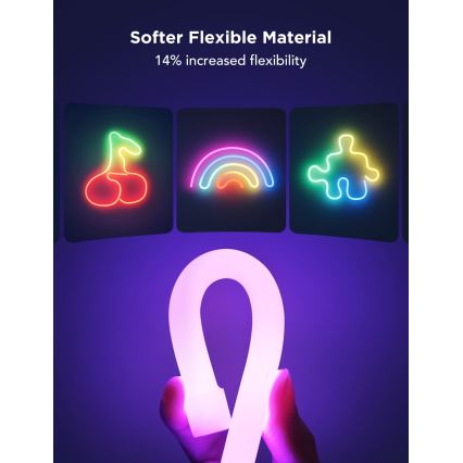 Govee - Neon 2 MATTER сгъваем LED лента 5m RGBIC Wi-Fi IP67