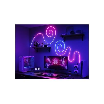 Govee - Neon 2 MATTER сгъваем LED лента 5m RGBIC Wi-Fi IP67