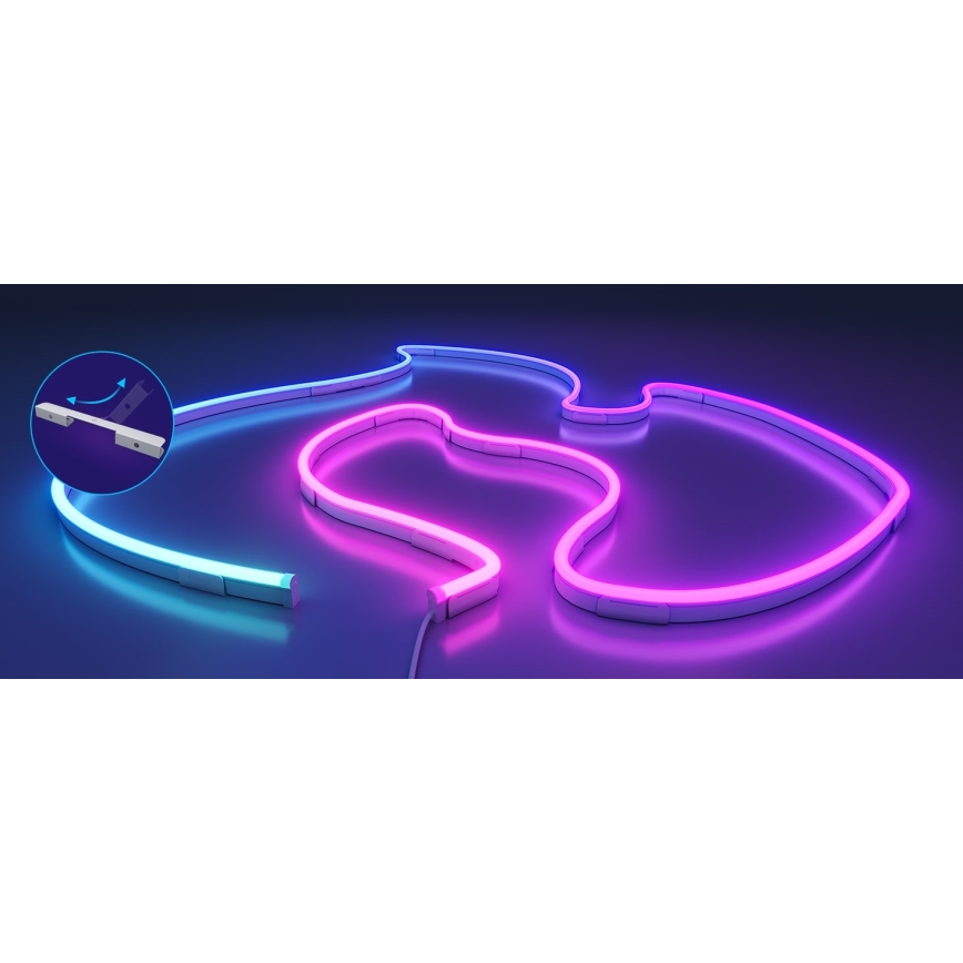 Govee - Neon 2 MATTER сгъваем LED лента 5m RGBIC Wi-Fi IP67