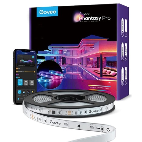 Govee - Phantasy Екстериорен Pro SMART LED ленти 10m - екстериорен RGBIC Wi-Fi IP65