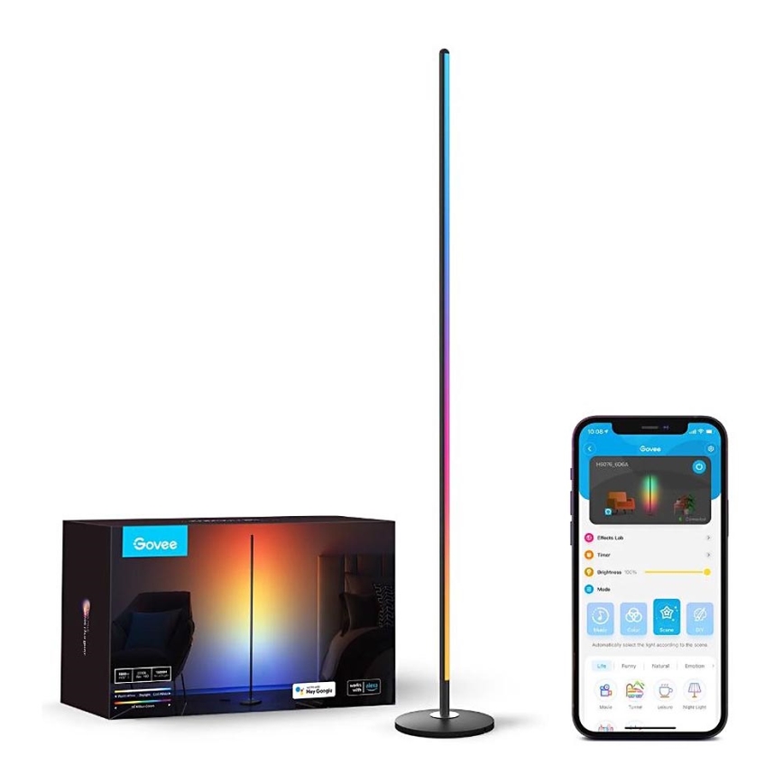 Govee - RGBICW Интелигентен ъглов лампион Wi-Fi