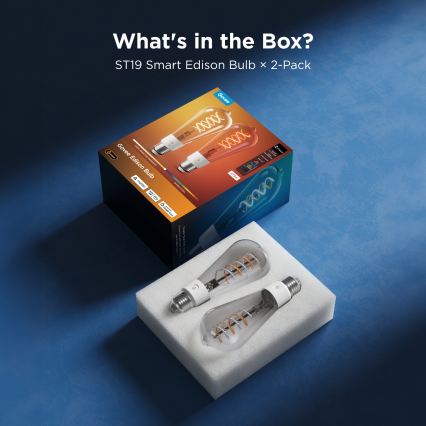 Govee - Комплект 2xLED RGBWW димируема крушка Смарт MATTER ST64 E27/5W/230V 2700-6500K Wi-Fi