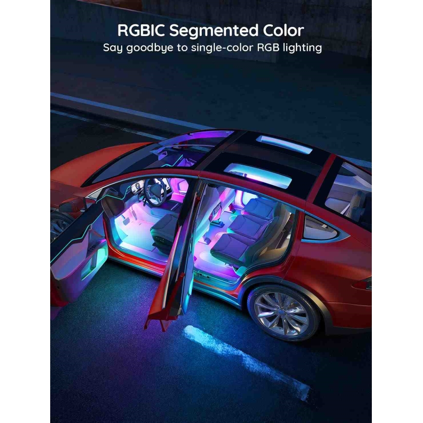 Govee - Smart LED ленти за автомобил - RGBIC