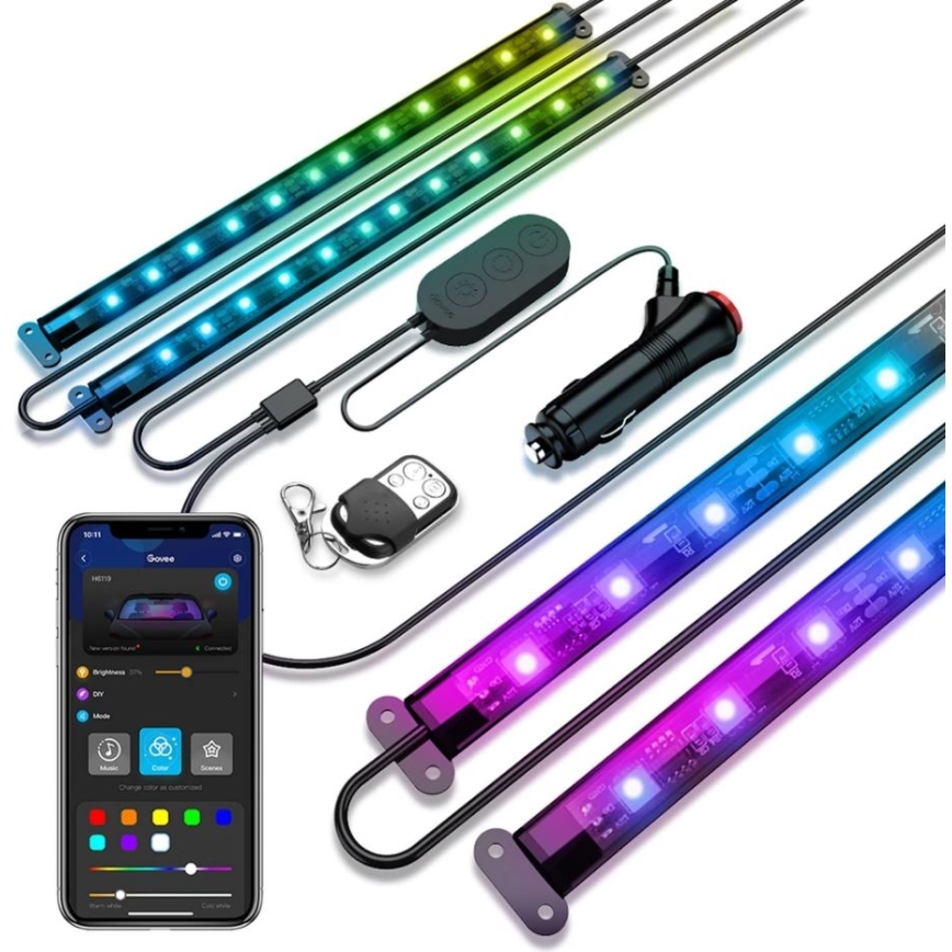 Govee - Smart LED ленти за автомобил - RGBIC