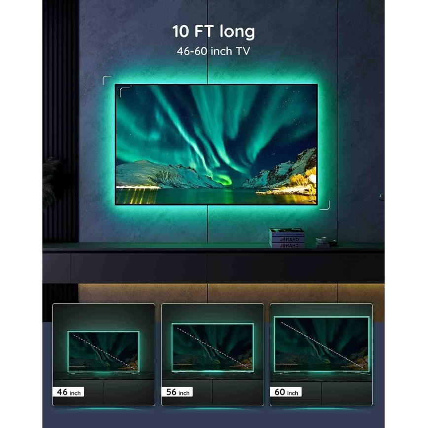 Govee - Смарт RGB LED подсветка за TV 46-60