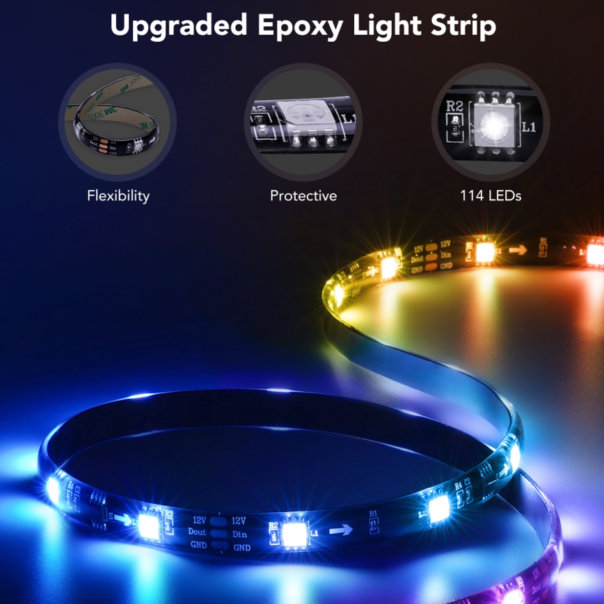 Govee - телевизор 55-65 SMART LED подсветка RGBIC Wi-Fi