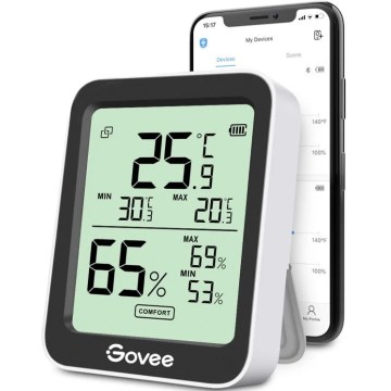 Govee - Термометър и хигрометър с дисплей 2xAAA