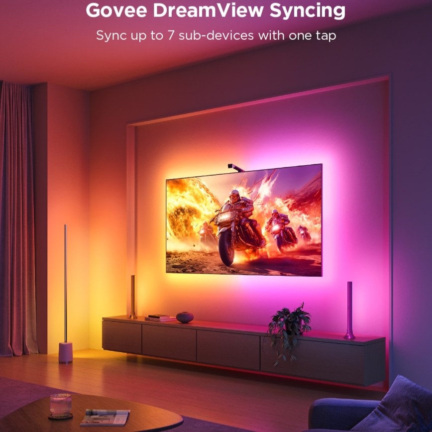 Govee - TV Backlight 3 Lite TV 55-65 SMART LED подсветка RGBICW Wi-Fi IP67 + дистанционно управление