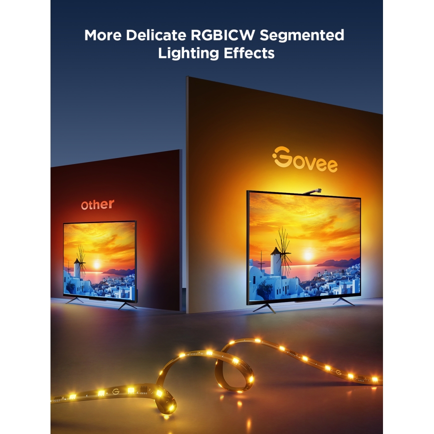 Govee - TV Backlight 3 Lite TV 75-85" SMART LED подсветка RGBICW Wi-Fi IP67