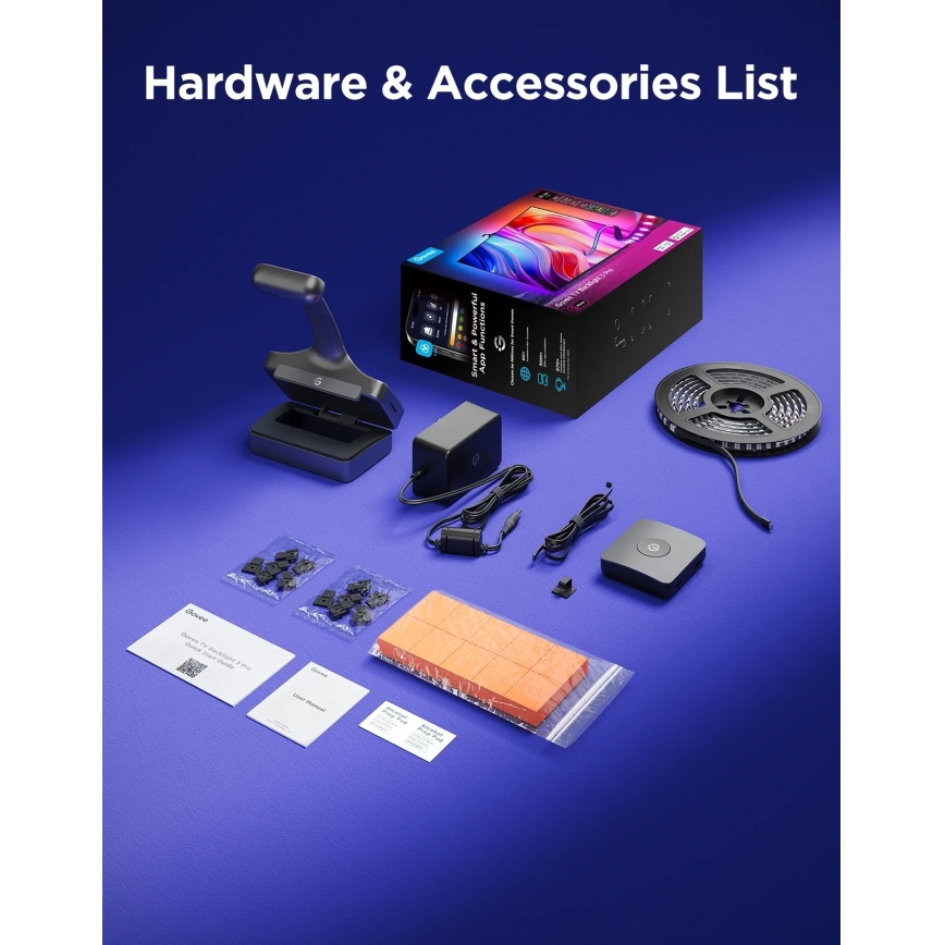 Govee - TV Backlight 3 Pro 75-85 Умна LED подсветка RGBIC Wi-Fi