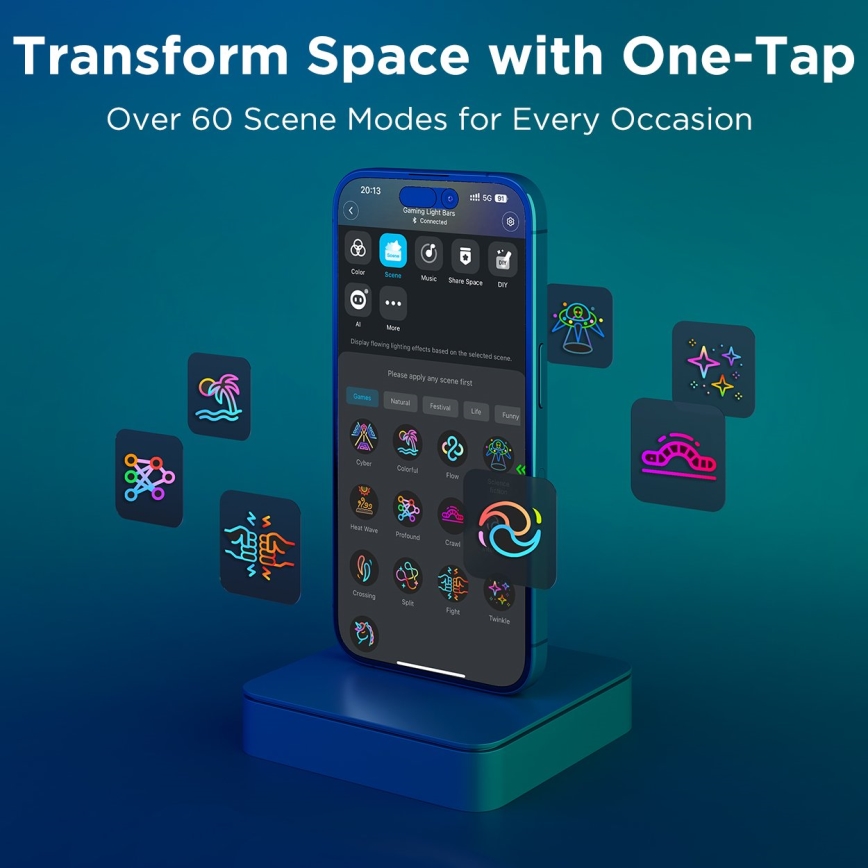 Govee - умни RGBIC Gaming Pro светлинни панели с Matter и Wi‑Fi