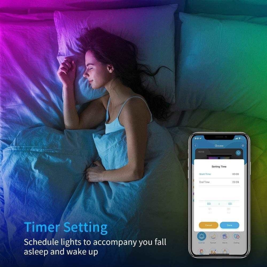 Govee - Wi-Fi RGB смарт LED лента 15м с дистанционно управление