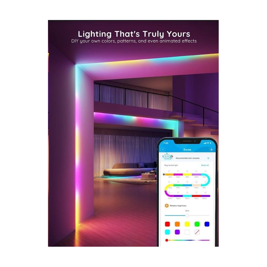 Govee - Wi-Fi RGBIC PRO Smart LED лента 10 м
