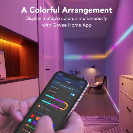 Govee - Wi-Fi RGBIC Smart PRO LED лента 3m - изключително издръжлив