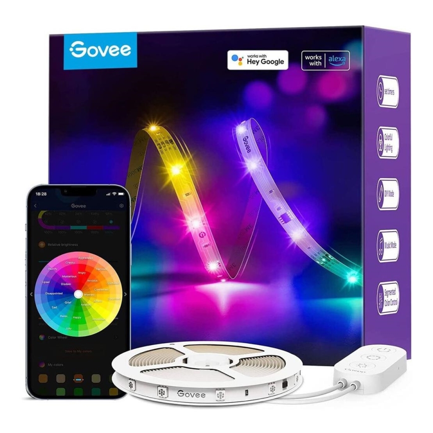 Govee - Wi-Fi RGBIC Smart PRO LED лента 5 м