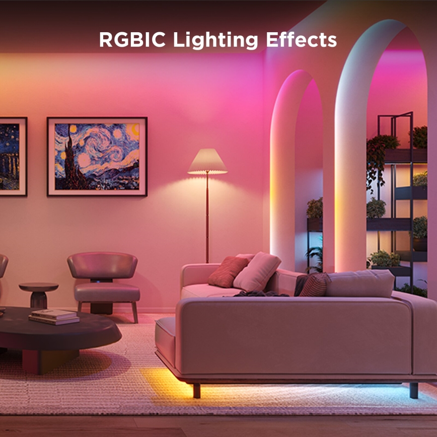 Govee - Wi-Fi RGBICW Smart PRO LED лента 5 м MATTER  - изключително издръжлив