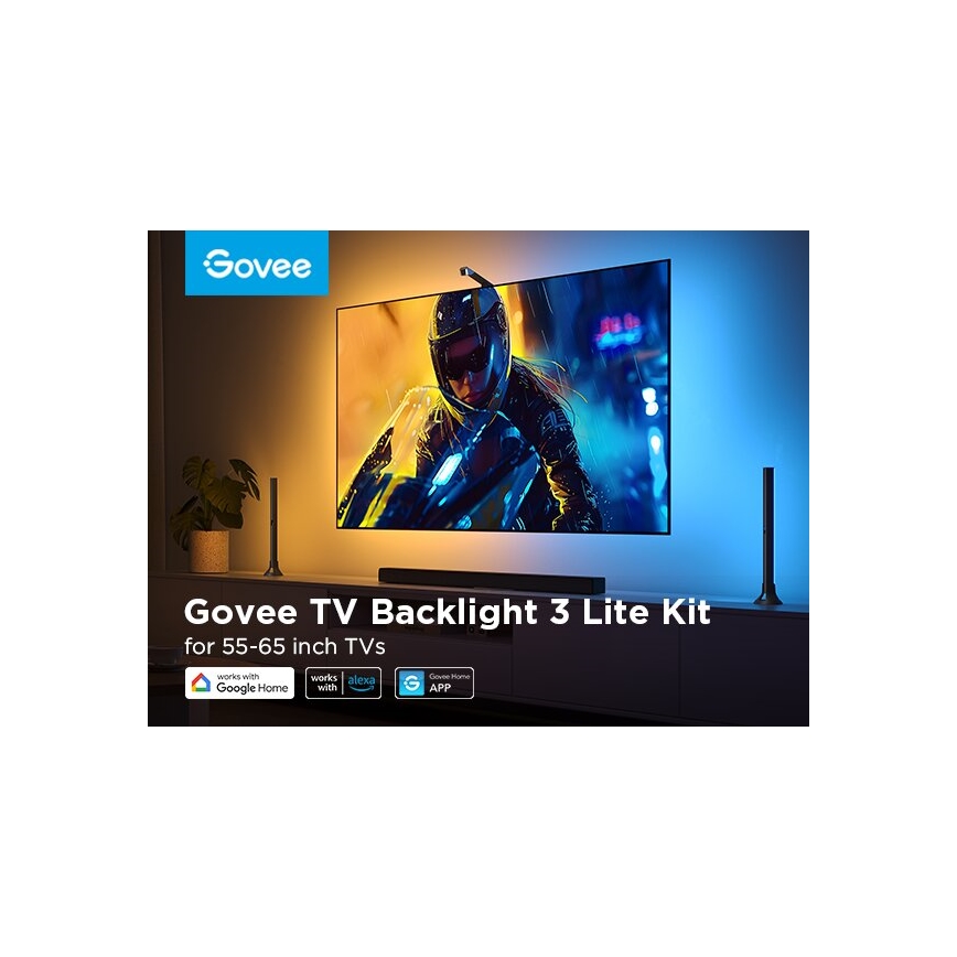 Govee - К-кт 2x Backlight TV 55-65" SMART LED подсветка RGBICW Wi-Fi
