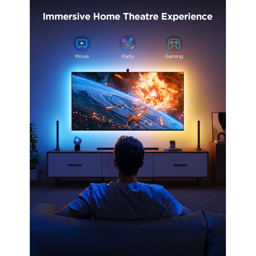 Govee - К-кт 2x Backlight TV 55-65" SMART LED подсветка RGBICW Wi-Fi