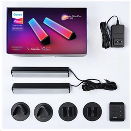 Govee - К-кт 2x Flow Plus SMART LED TV & Gaming - RGBICWW Wi-Fi