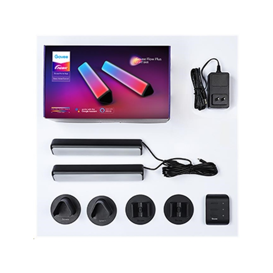 Govee - К-кт 2x Flow Plus SMART LED TV & Gaming - RGBICWW Wi-Fi