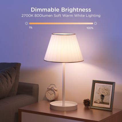 Govee - КОМПЛЕКТ 2x LED димируема крушка Smart MATTER A60 E27/9W/230V 2700-6500K Wi-Fi