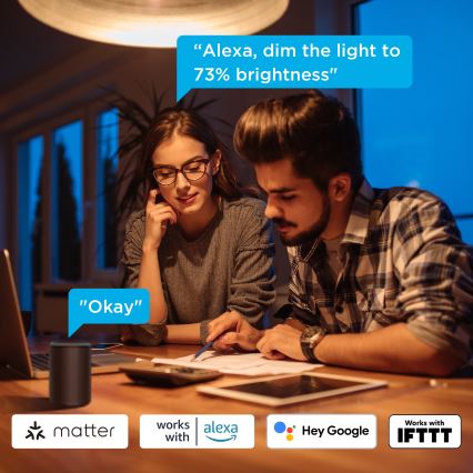 Govee - КОМПЛЕКТ 2x LED димируема крушка Smart MATTER A60 E27/9W/230V 2700-6500K Wi-Fi